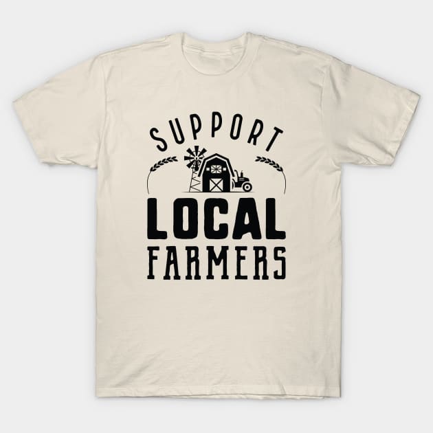 Support Local Farmers T-Shirt by Cherrific